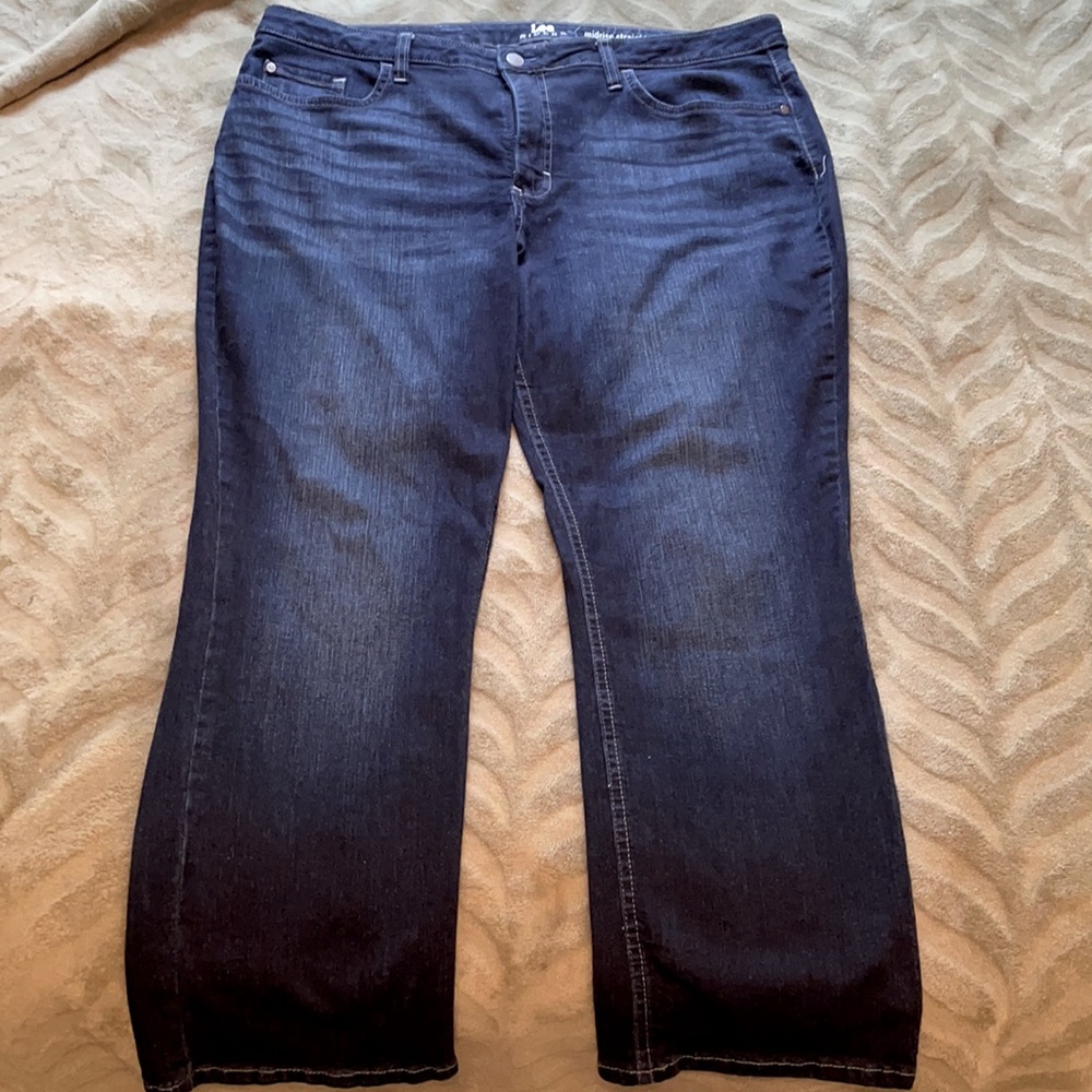 Dark wash denim, 18P Lee Riders Jeans